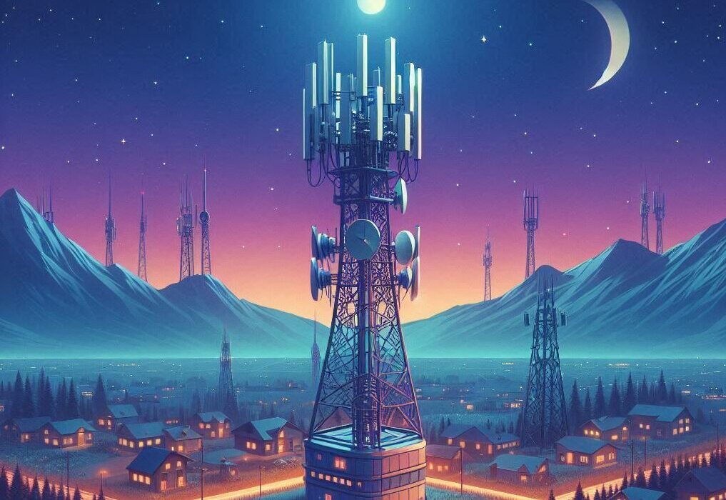 Starlink dish installed on business premises for fibre network backup